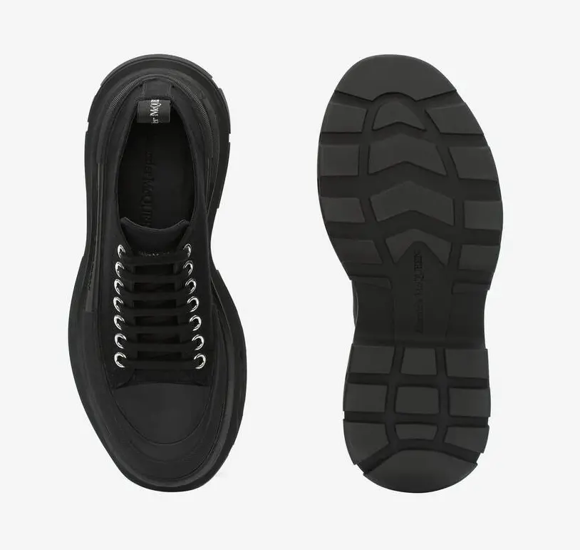 Giày Alexander McQueen Tread Slick 'Triple Black' 611705-W4L32-1000 - Ảnh 4
