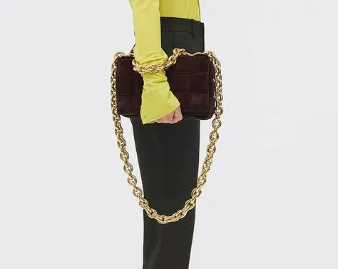 Alternative view of Túi Bottega Veneta Padded Intreccio Suede Cross-body Bag 631421V04N02132