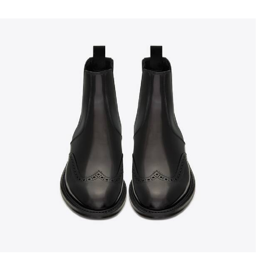 Giày Saint Laurent Army Chelsea Boots in Smooth Leather 'Black' 6323691Y0001000 - Ảnh 3