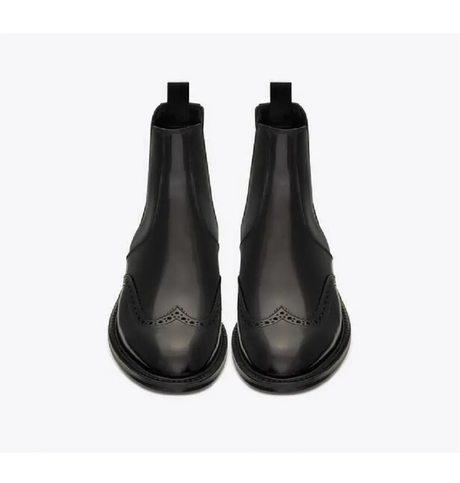 Giày Saint Laurent Army Chelsea Boots in Smooth Leather 'Black' 6323691Y0001000 - Ảnh 3