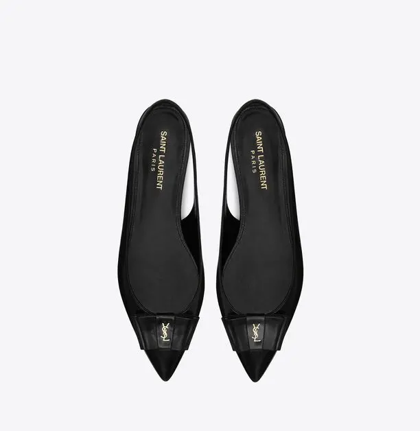 Giày Saint Laurent Anaïs Slingback 'Black' 6496211ZJ101299 - Ảnh 4