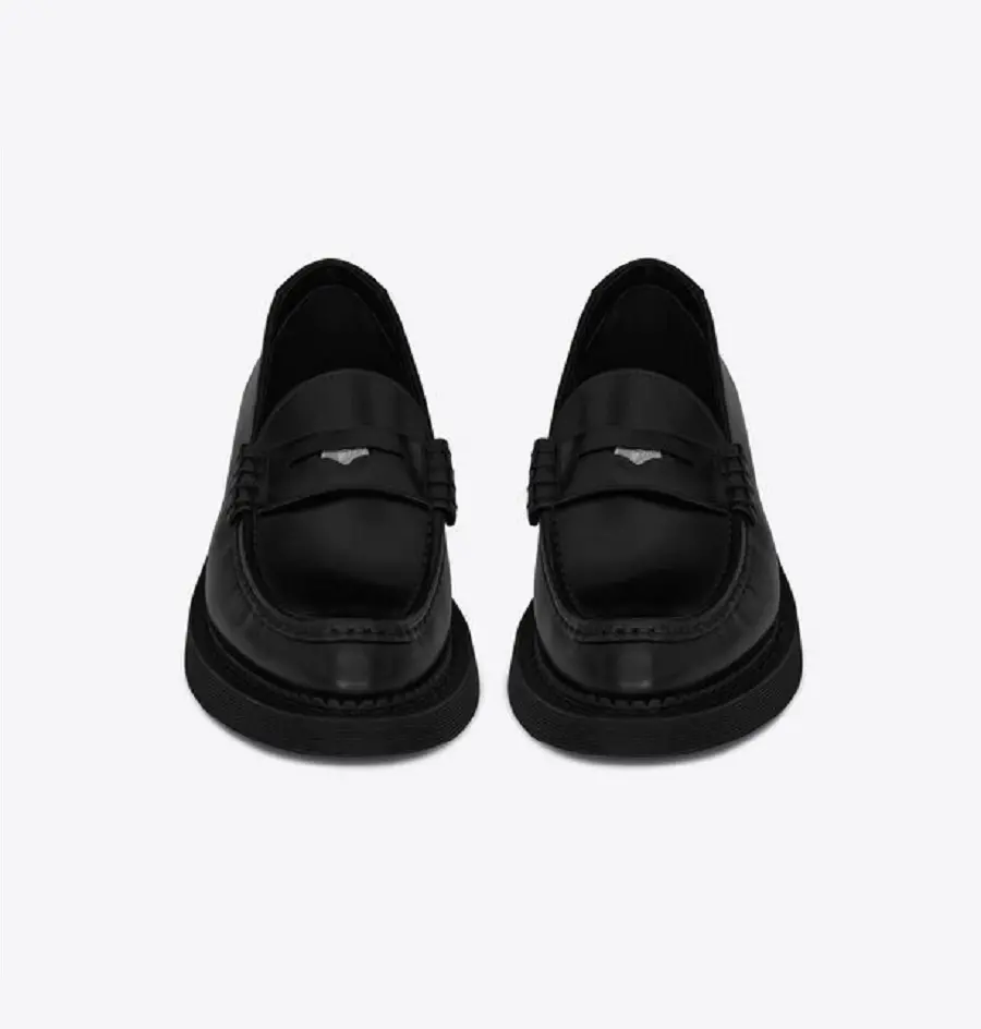 Giày Saint Laurent Teddy Penny Loafer 'Black' 66874826Y001000 - Ảnh 3