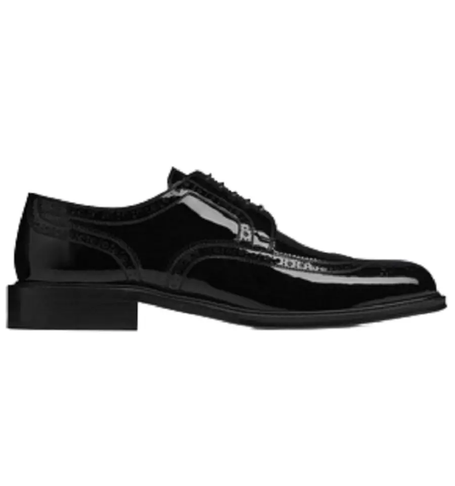 Giày Saint Laurent Army Derbies In Patent Leather 'Black' 6693241TV001000