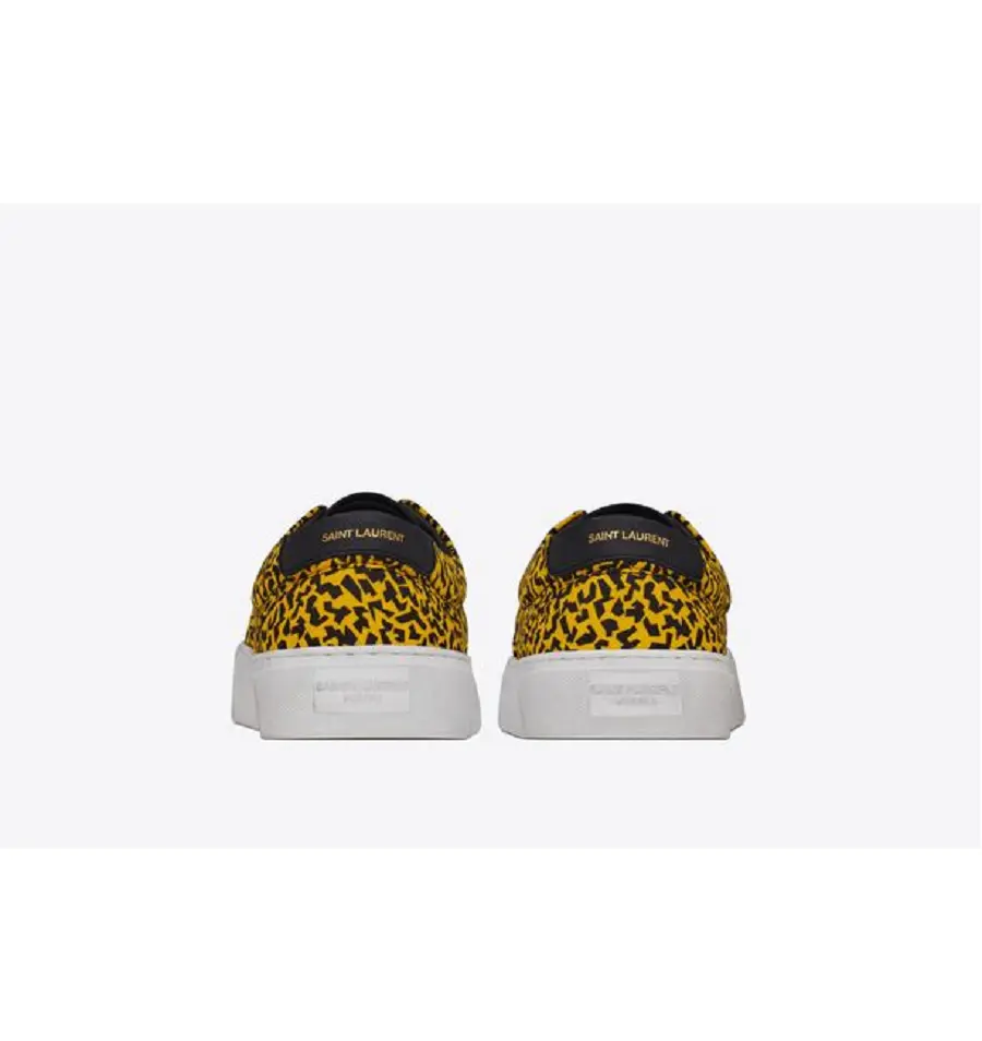 Giày Saint Laurent Venice Sneaker Yellow Black 66933026Q107065 - Ảnh 3