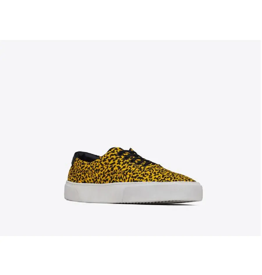 Giày Saint Laurent Venice Sneaker Yellow Black 66933026Q107065 - Ảnh 4