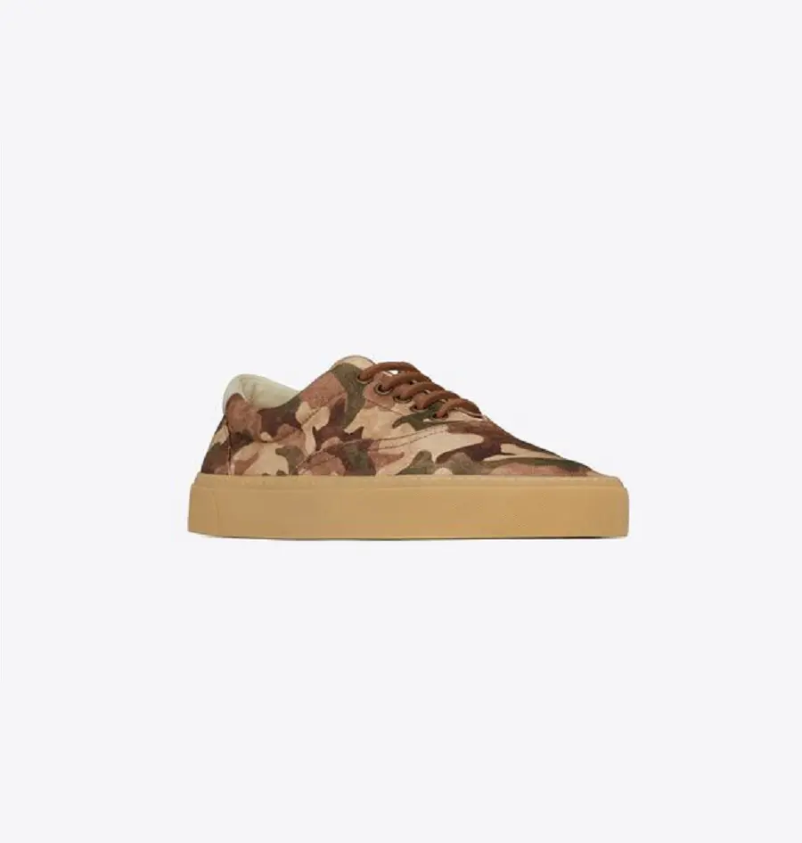 Giày Saint Laurent Venice Sneaker Militaire 669330AAAJF8857 - Ảnh 4
