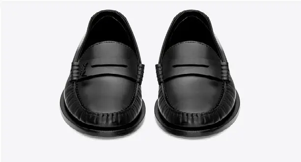 Alternative view of Giày Saint Laurent Le Loafer Monogram Penny Slippers 'Black' 6702311VUVV1000
