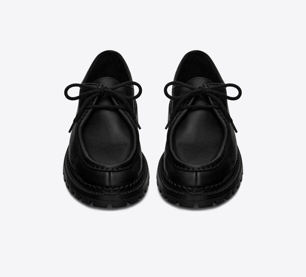 Giày Saint Laurent Malo Plain 'Black' 686356AAAGM1000 - Ảnh 2