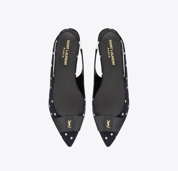 Giày Saint Laurent Anaïs Slingback 'Marine' 68887814T404172 - Ảnh 3