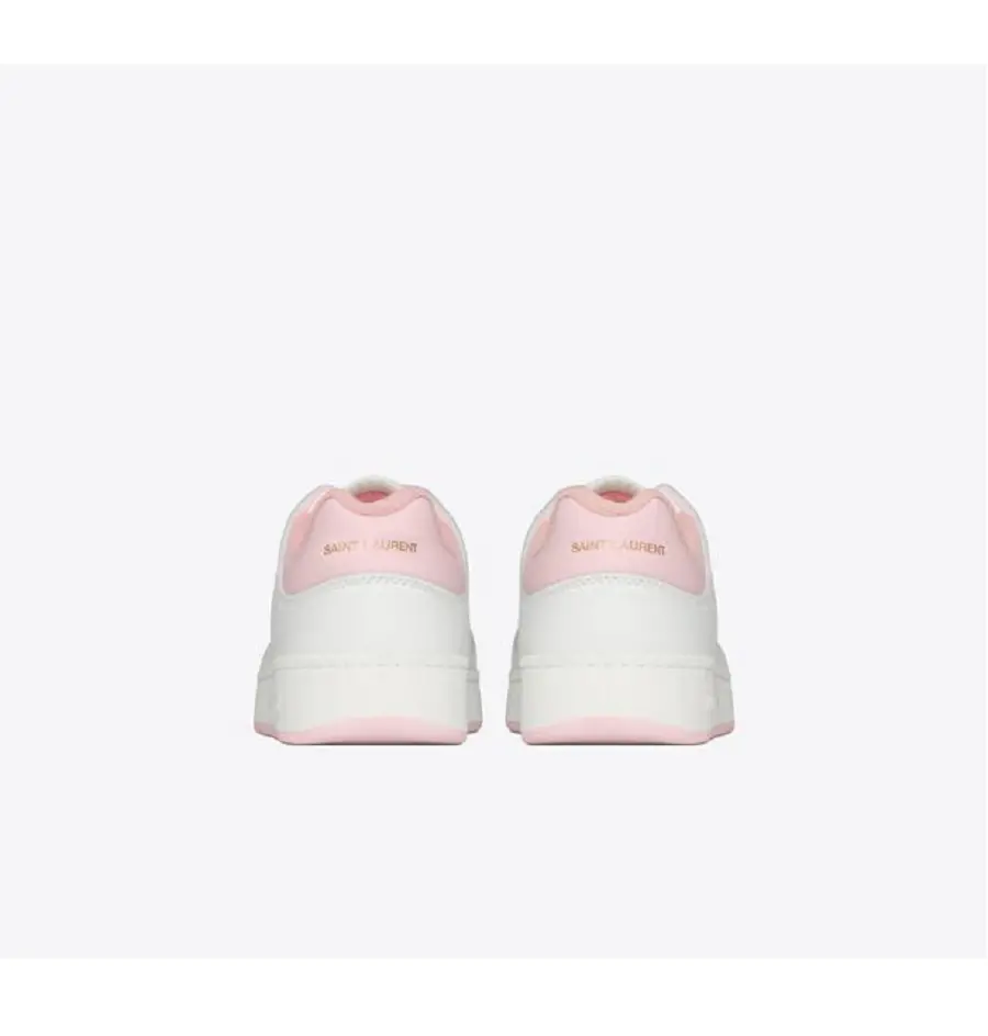 Giày Saint Laurent SL 61 Low Top In Grained Leather 'White Baby Pink' 690132AAAJJ9045 - Ảnh 4