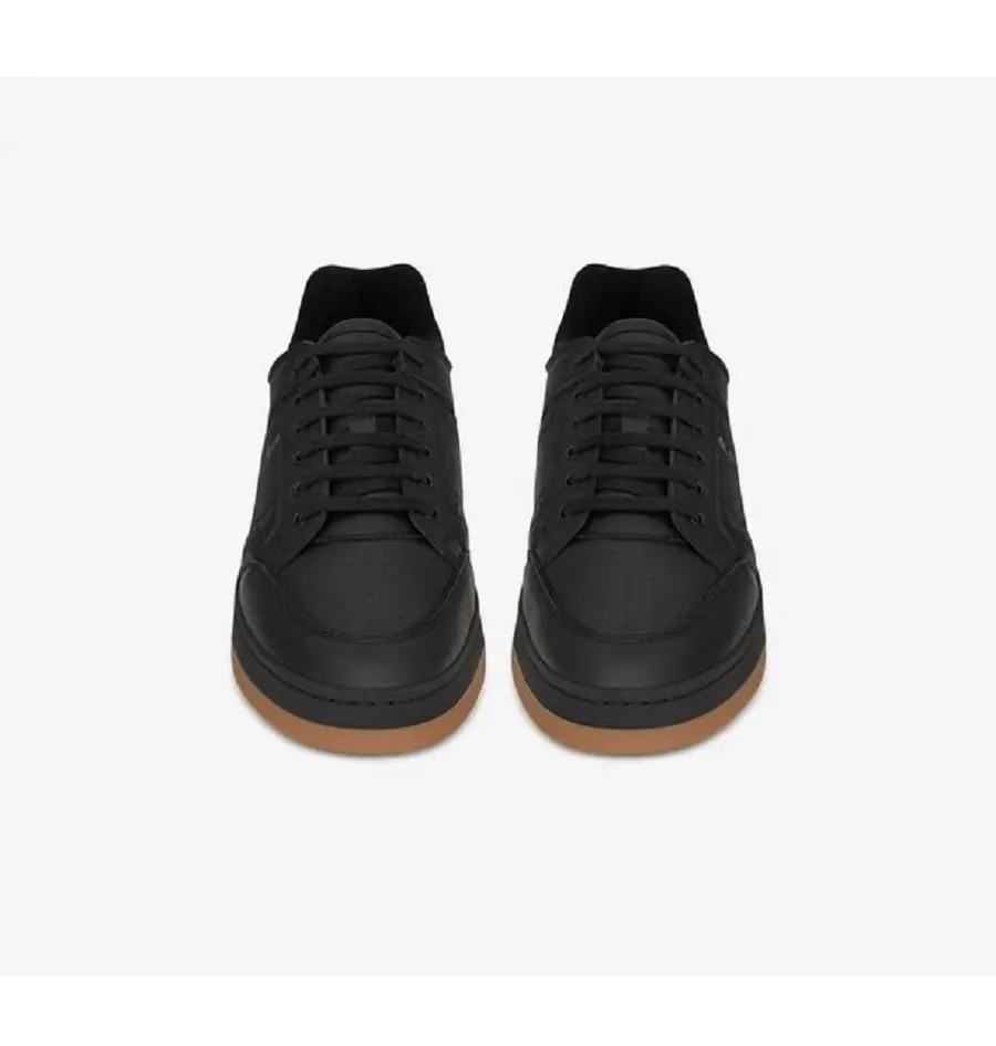Giày Saint Laurent SL 61 Low Top In Grained Leather 'Black' 69078904GAA1000 - Ảnh 3