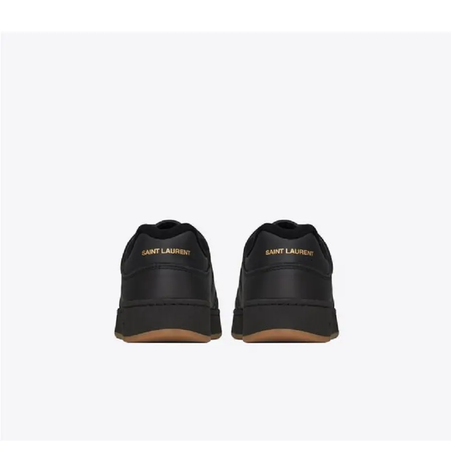 Giày Saint Laurent SL 61 Low Top In Grained Leather 'Black' 69078904GAA1000 - Ảnh 4
