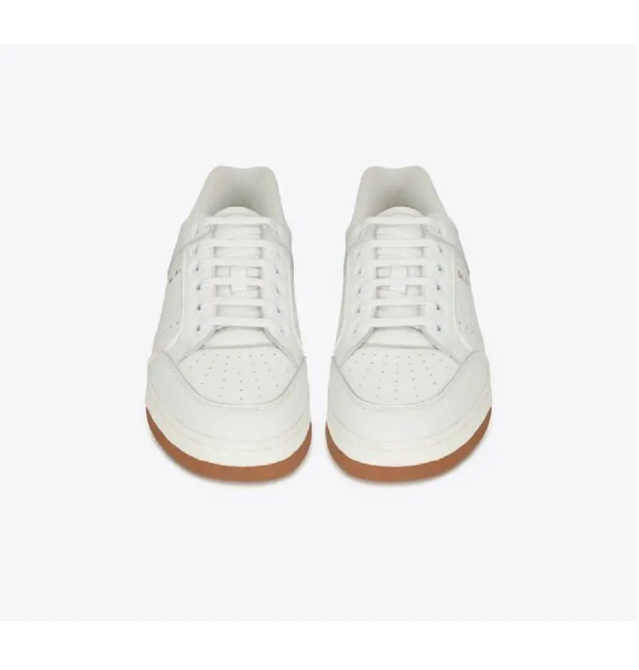 Giày Saint Laurent SL 61 Low Top In Grained Leather 'White' 690789AAAJH9019 - Ảnh 3