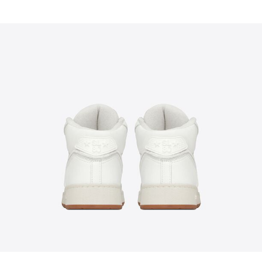 Giày Saint Laurent SL/80 Mid-top 'Blanc' 69079700N0A9018 - Ảnh 4