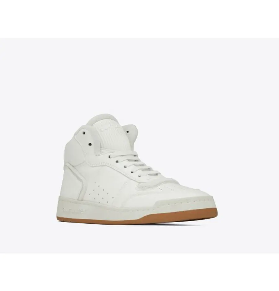 Alternative view of Giày Saint Laurent SL/80 Mid-top 'Blanc' 69079700N0A9018