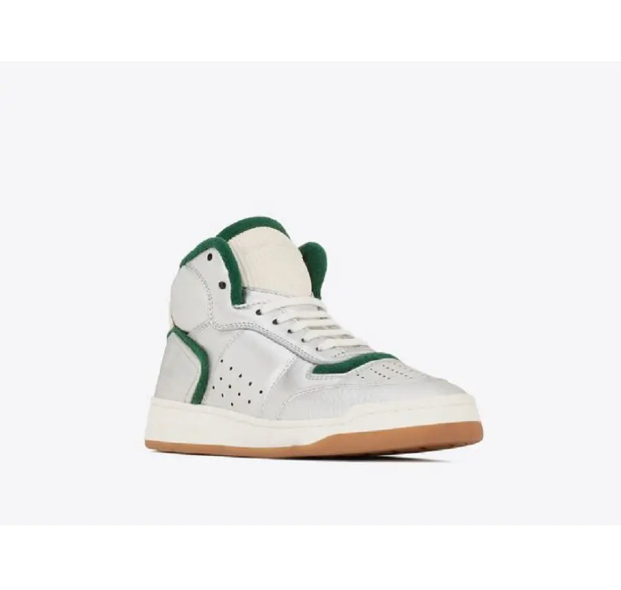 Alternative view of Giày Saint Laurent SL/80 Mid-top 'Silver Green' 69079708C608186