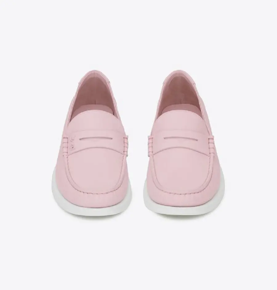 Giày Saint Laurent Le Loafer Monogram Slippers 'Pink' 692224AAAIH5915 - Ảnh 3