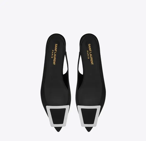 Alternative view of Giày Saint Laurent Maxine Slingback 'Black' 699518AAAM21000
