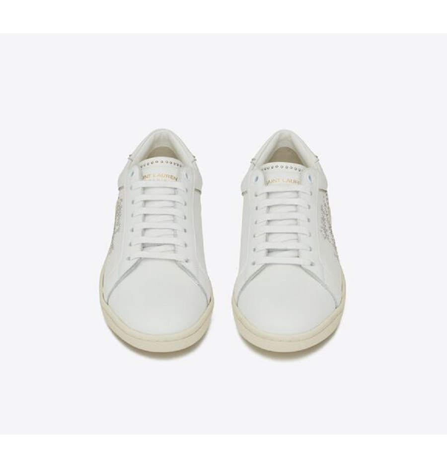 Giày Saint Laurent SL/08 Low-top 'White' 711246AAASW9030 - Ảnh 4