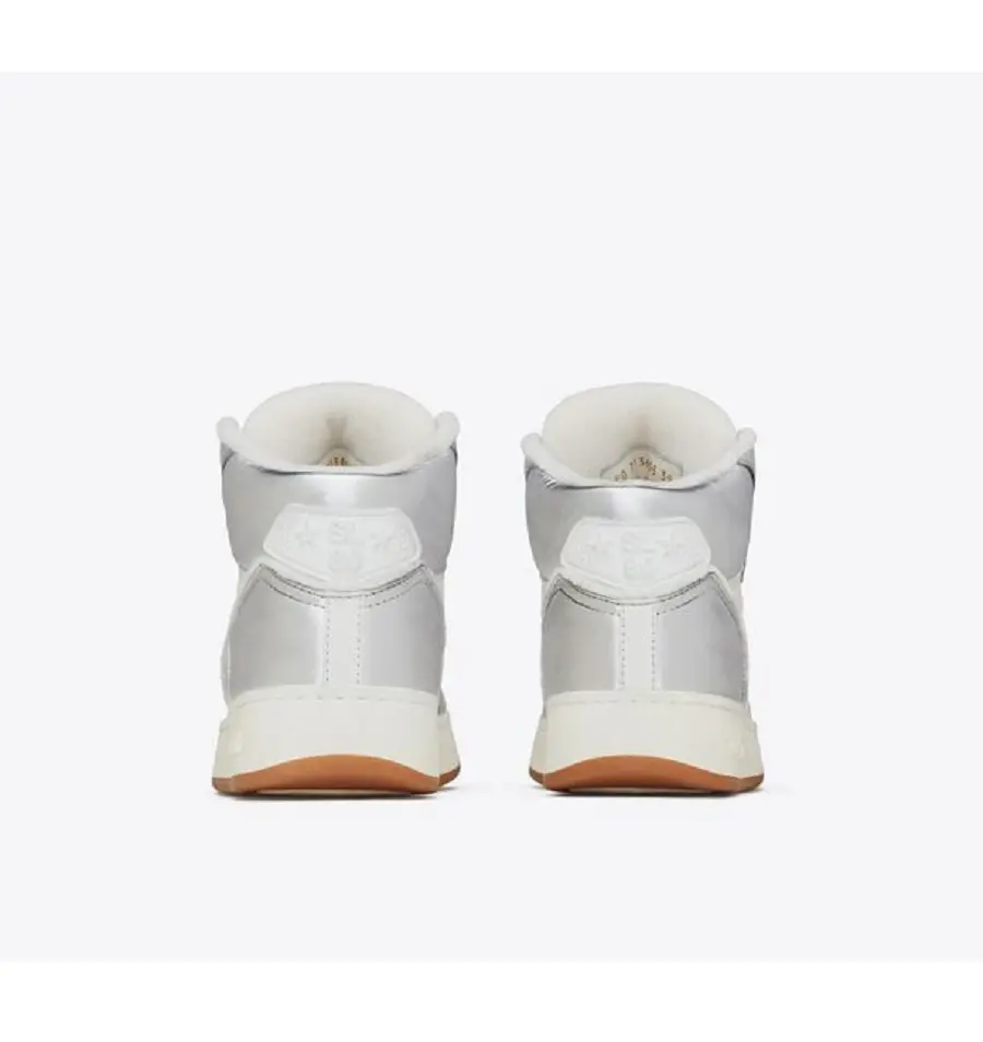 Giày Saint Laurent SL/80 Mid-top 'Silver' 711250AAAWS1047 - Ảnh 4