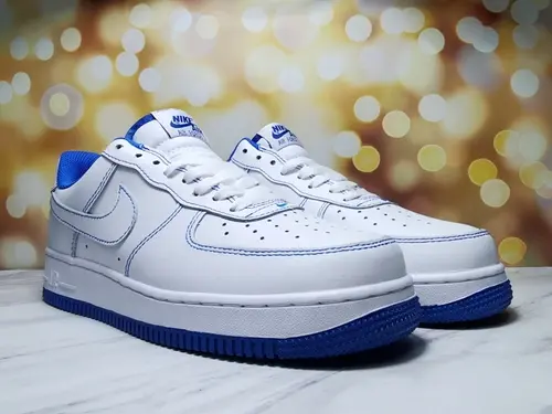 Giày Nike Air Force 1 '07 'Contrast Stitch White Game Royal' CV1724-101 - Ảnh 6