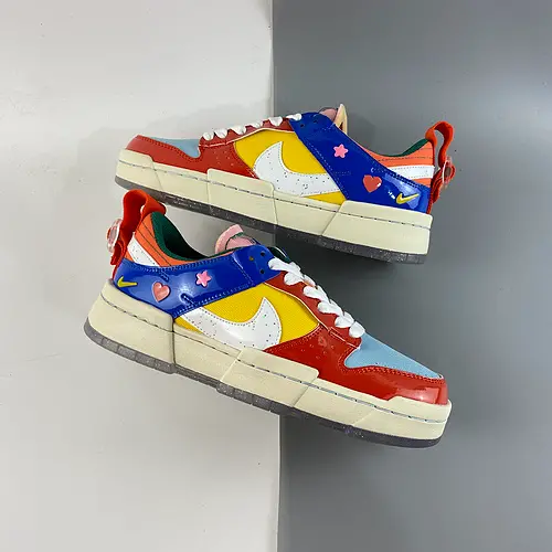 Giày Nike SB Dunk Low Disrupt Kid at Heart Orange Blue Red DJ5063-414 - Ảnh 4