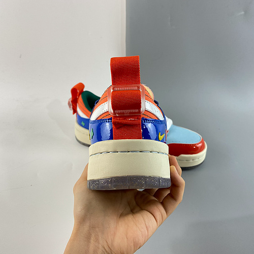 Giày Nike SB Dunk Low Disrupt Kid at Heart Orange Blue Red DJ5063-414 - Ảnh 7