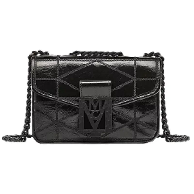 Túi MCM Mena Quilted Shoulder Bag in Crushed Leather MWSCSLM04BK001