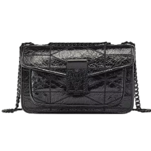 Túi MCM Mena Quilted Shoulder Bag in Crushed Leather MWSCSLM03BK001