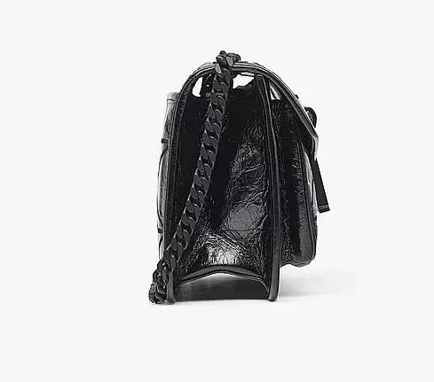 Túi MCM Mena Quilted Shoulder Bag in Crushed Leather MWSCSLM03BK001 - Ảnh 3