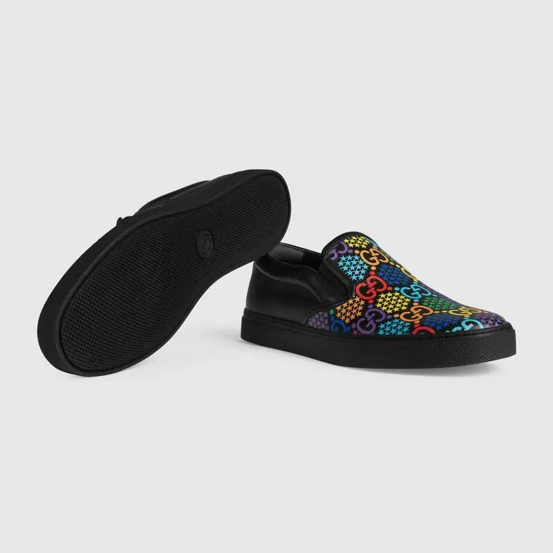 Alternative view of Giày Gucci GG Supreme Slip-On 'Psychedelic - Black' 610080-H2010-1101