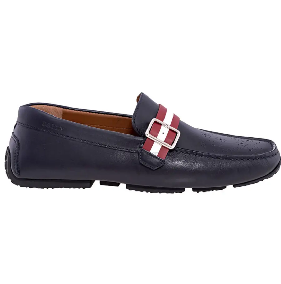 Giày Bally Pilcher Leather Loafers 'Ink' 6222968