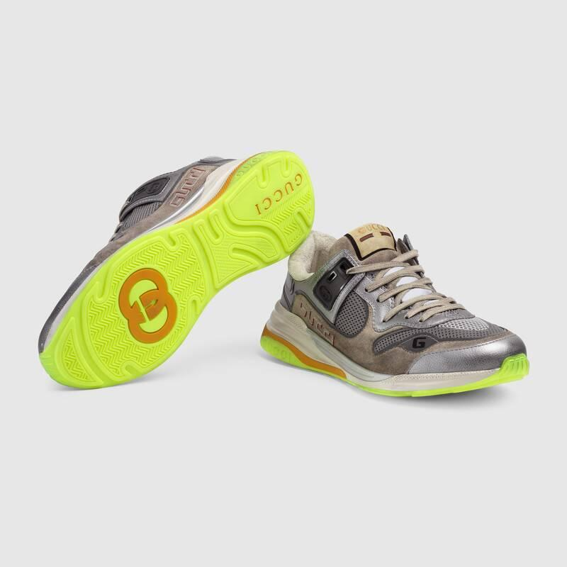 Giày Gucci Ultrapace Silver Metallic 587242-HQK20-8166 - Ảnh 2