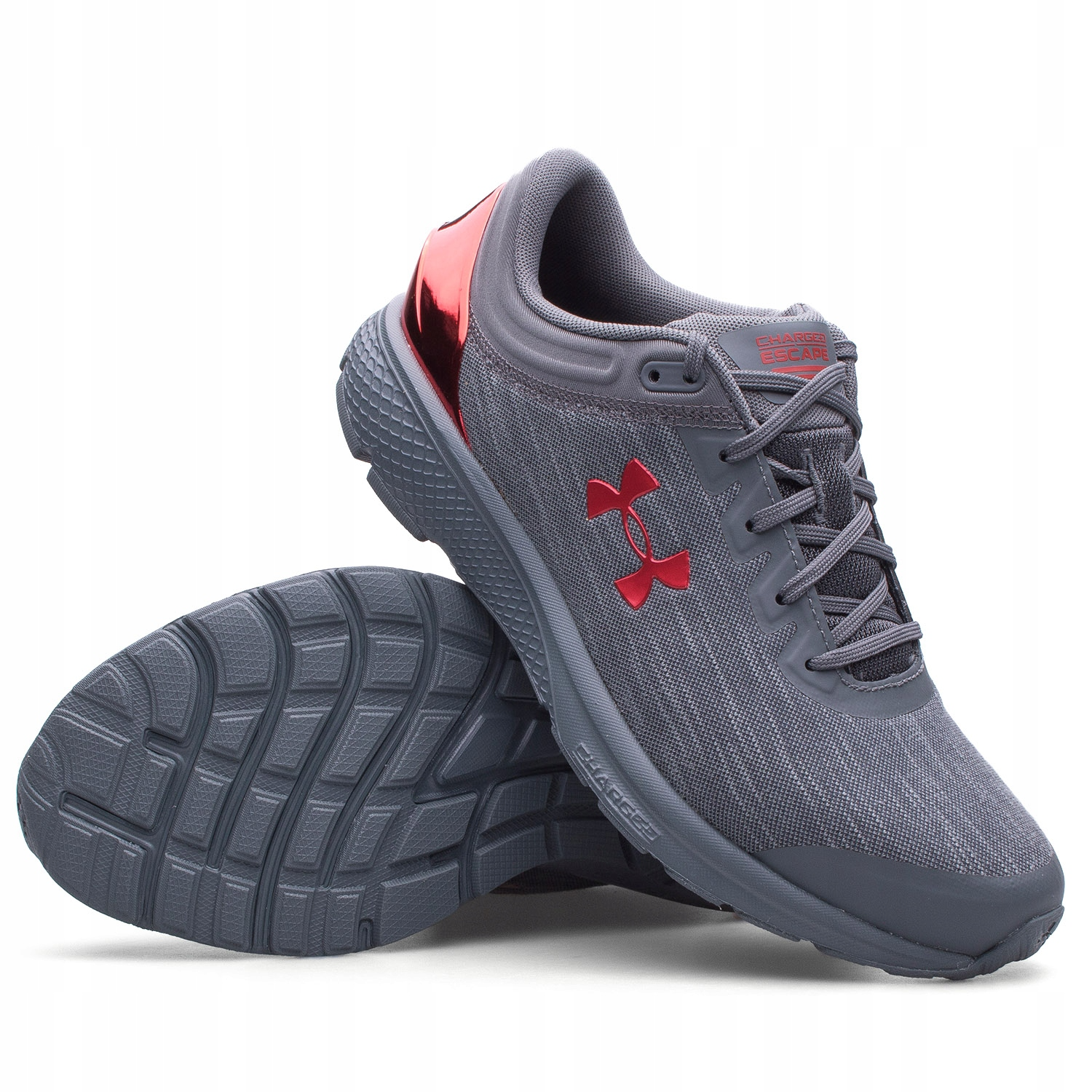 Giày Under Armour Charged Escape 3 Evo 'Grey Red' 3024620-100 - Ảnh 3