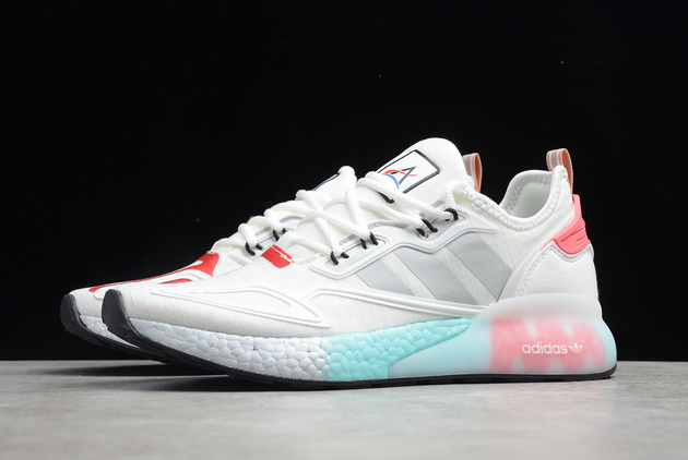 Giày Adidas NASA x Wmns ZX 2K Boost White Hazy Rose FX7054 - Ảnh 6