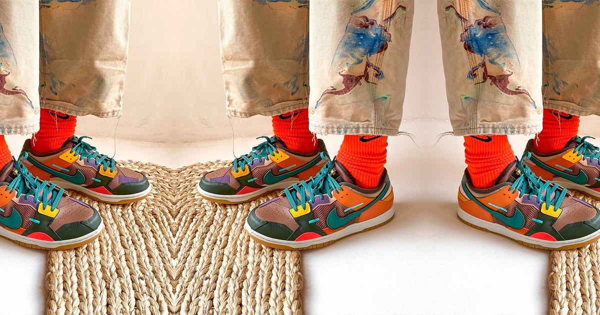 Giày Nike Dunk Low Scrap Archeo Brown DB0500-200 - Ảnh 6