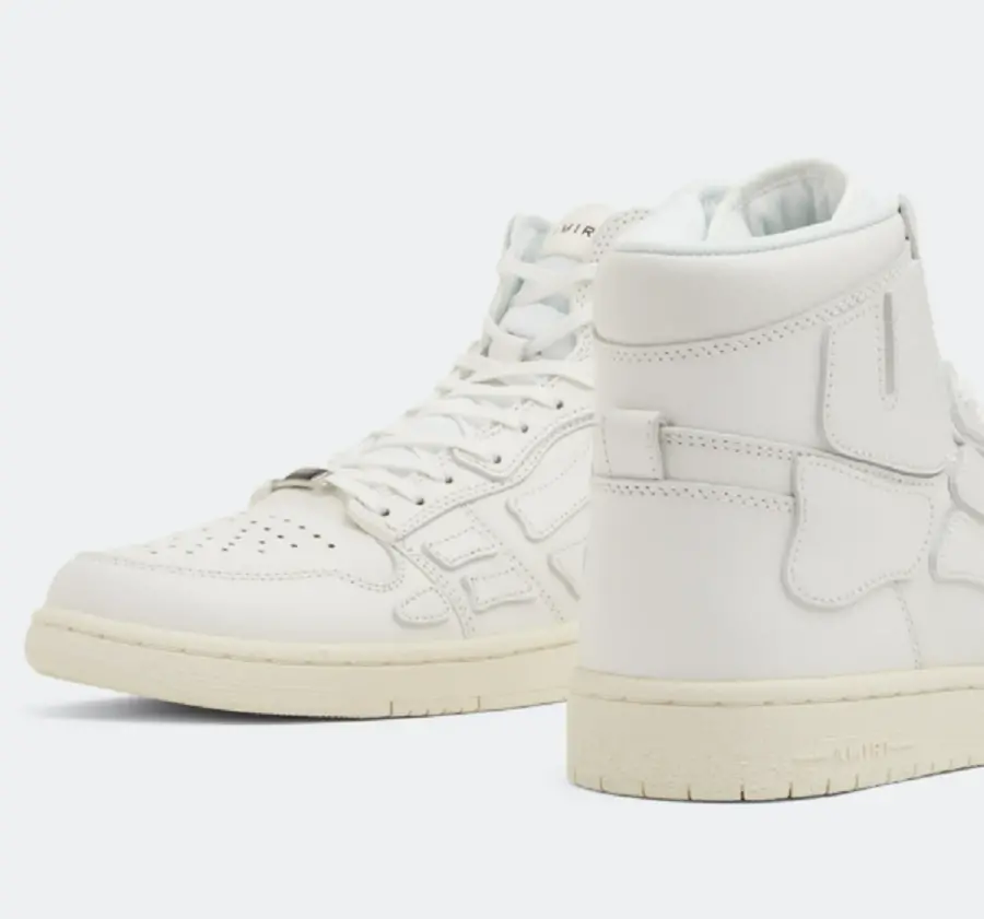 Giày Amiri Skel Hi Top ‘White’ MFS002-100 - Ảnh 4