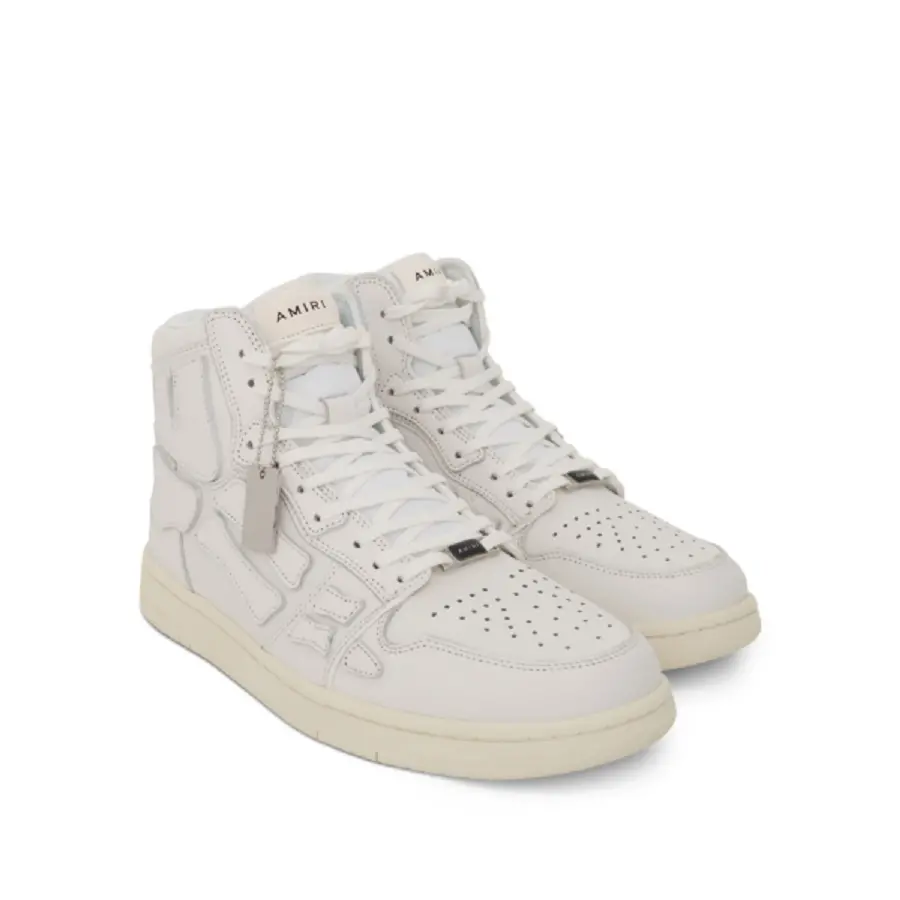 Giày Amiri Skel Hi Top ‘White’ MFS002-100 - Ảnh 3