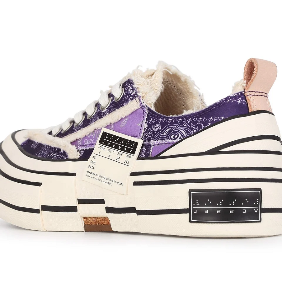 Giày xVESSEL G.O.P. Lows 'Violet Paisley' - Ảnh 5
