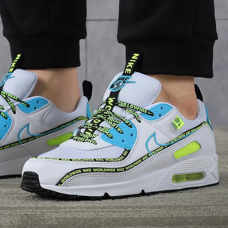 Giày Nike Air Max 90 SE 'Worldwide Pack - Blue Fury Volt' CZ6419-100 - Ảnh 4