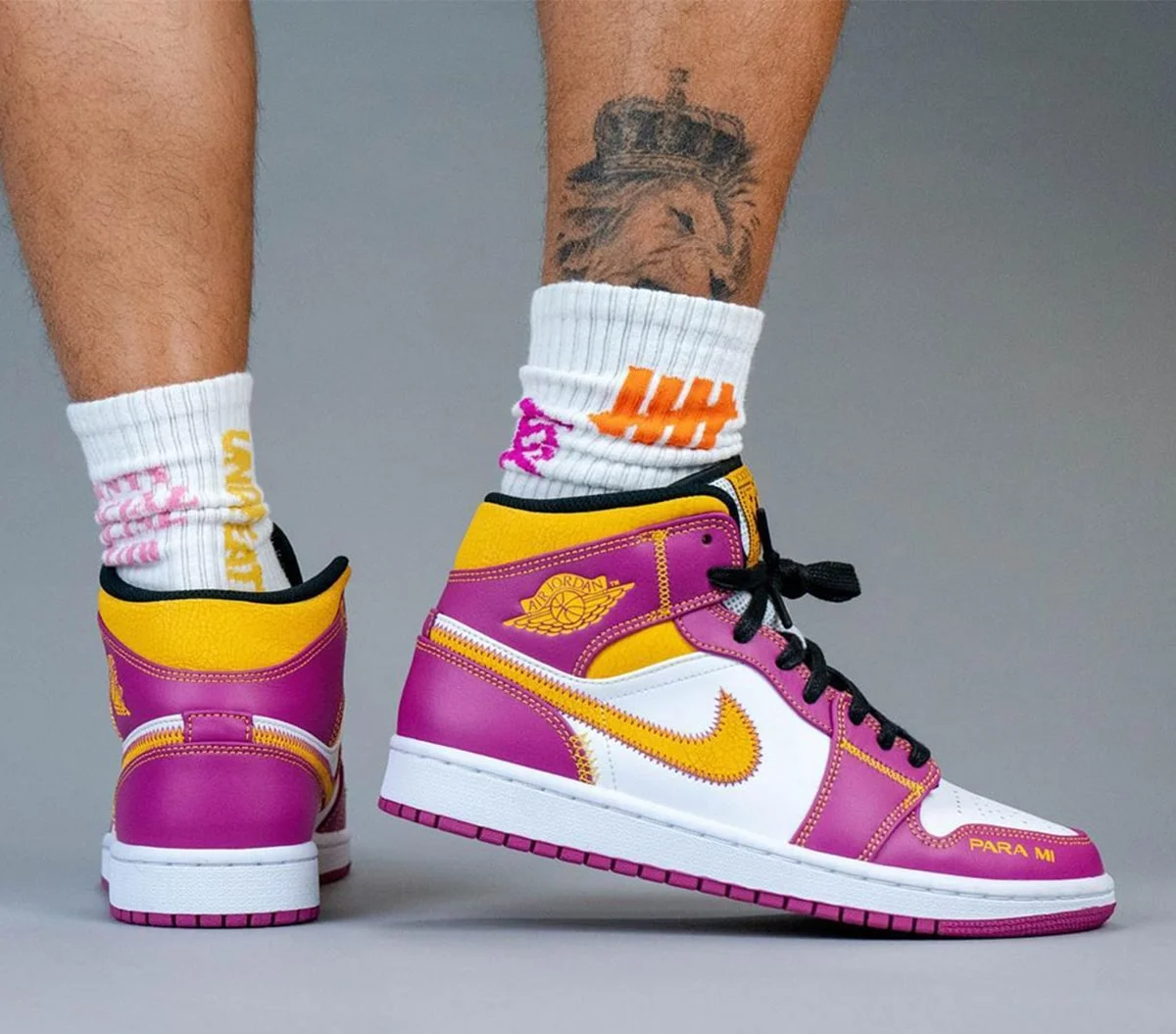 Giày Nike Air Jordan 1 GS 'Día de Muertos' DC0500-100 - Ảnh 3
