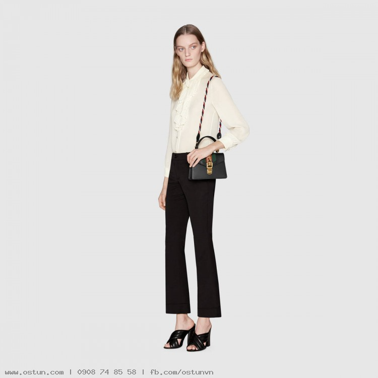 Túi Gucci Ladies Sylvie Leather Mini Bag 470270 D4ZAG 8015 - Ảnh 5