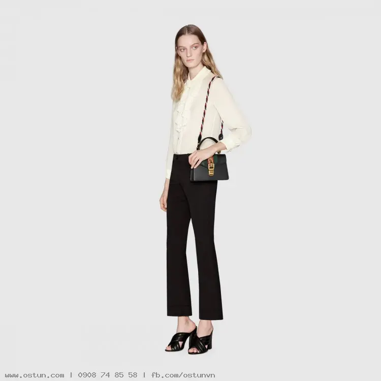 Túi Gucci Ladies Sylvie Leather Mini Bag 470270 D4ZAG 8015 - Ảnh 5