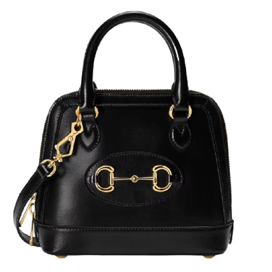 Túi Gucci Horsebit 1955 Mini Top Handle Black Leather 640716-0YK0G-1000