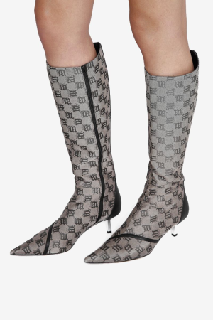 Alternative view of Giày MSIBHV Sasha Knee High Boot Monogram Beige 3121BM624