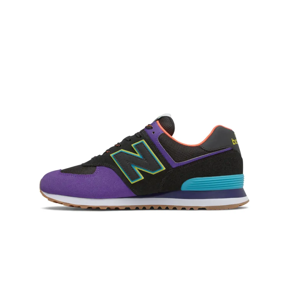 Giày New Balance 574 Classic 'Black Blue' ML574PT2 - Ảnh 3