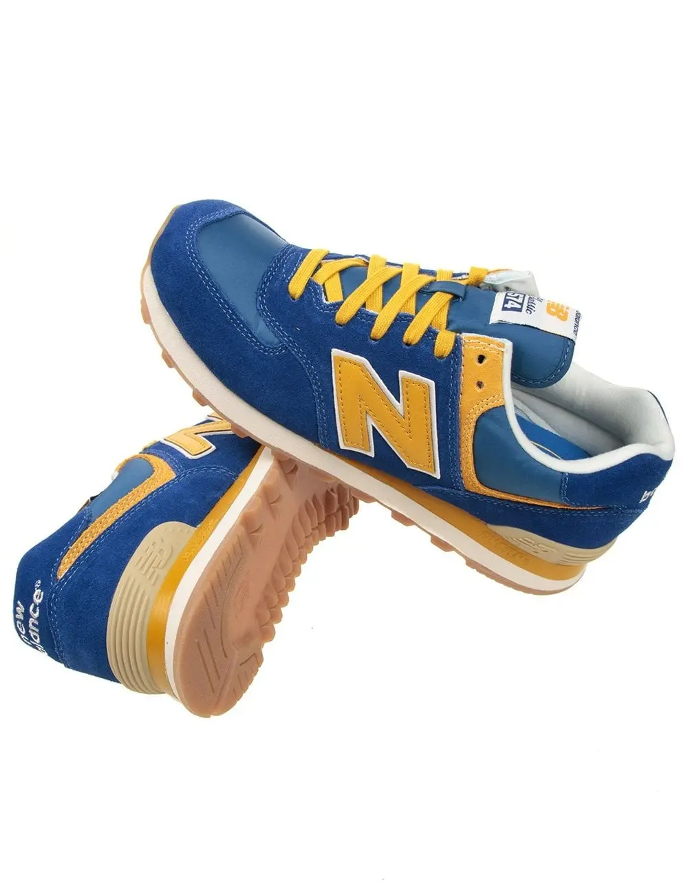 Giày New Balance Unisex 574 Low top Running Shoes Blue ML574VBY - Ảnh 4