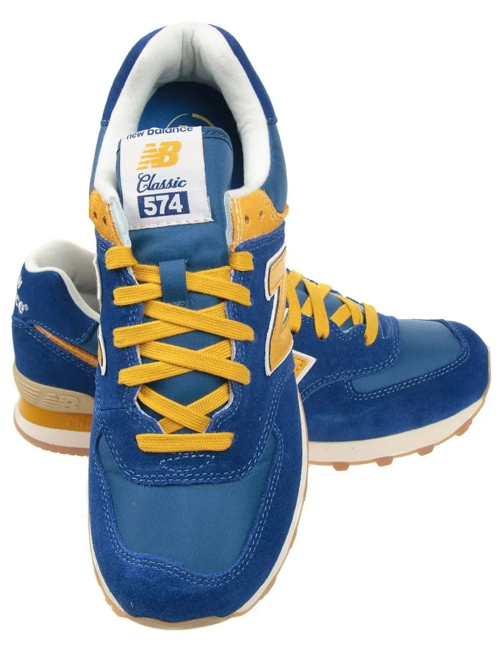 Giày New Balance Unisex 574 Low top Running Shoes Blue ML574VBY - Ảnh 6