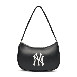 Túi MLB Monogram Embo Hobo Bag New York Yankees Black 3ABQS022N-50BKS