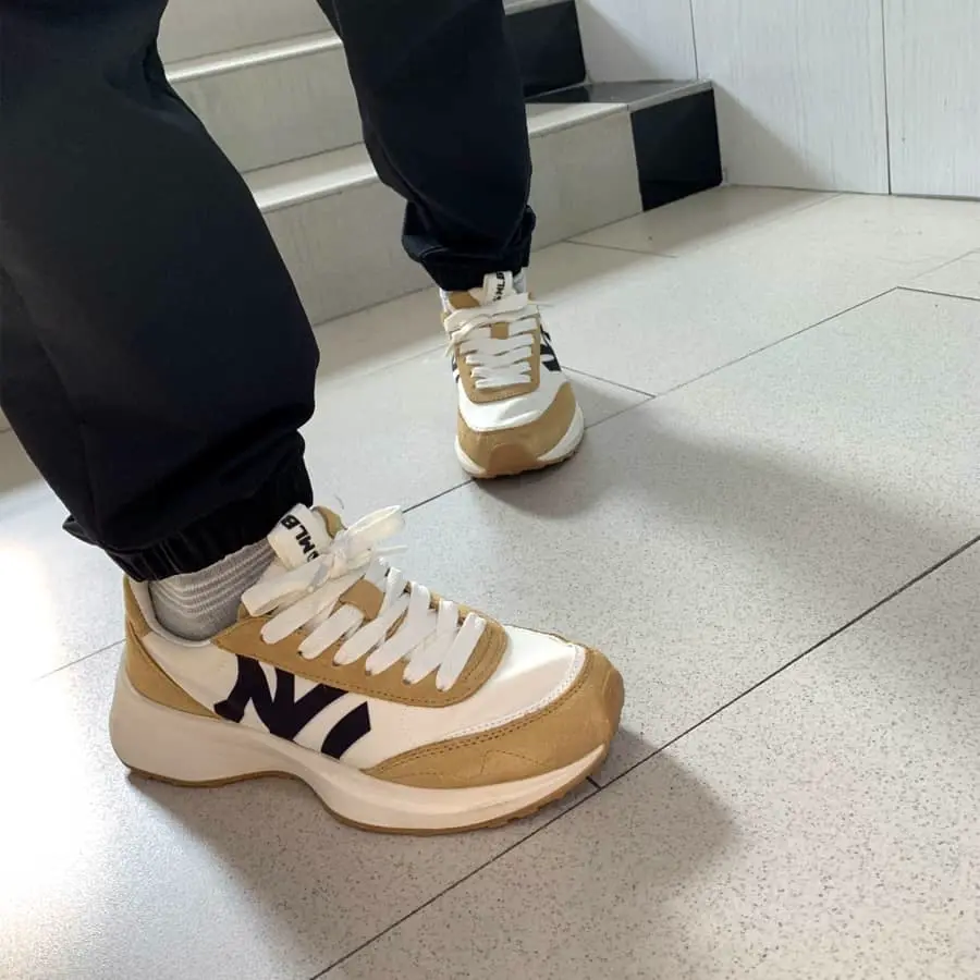 Giày MLB Chunky Jogger New York Yankees 'White Brown' 3ASXX111N-50BGS - Ảnh 8